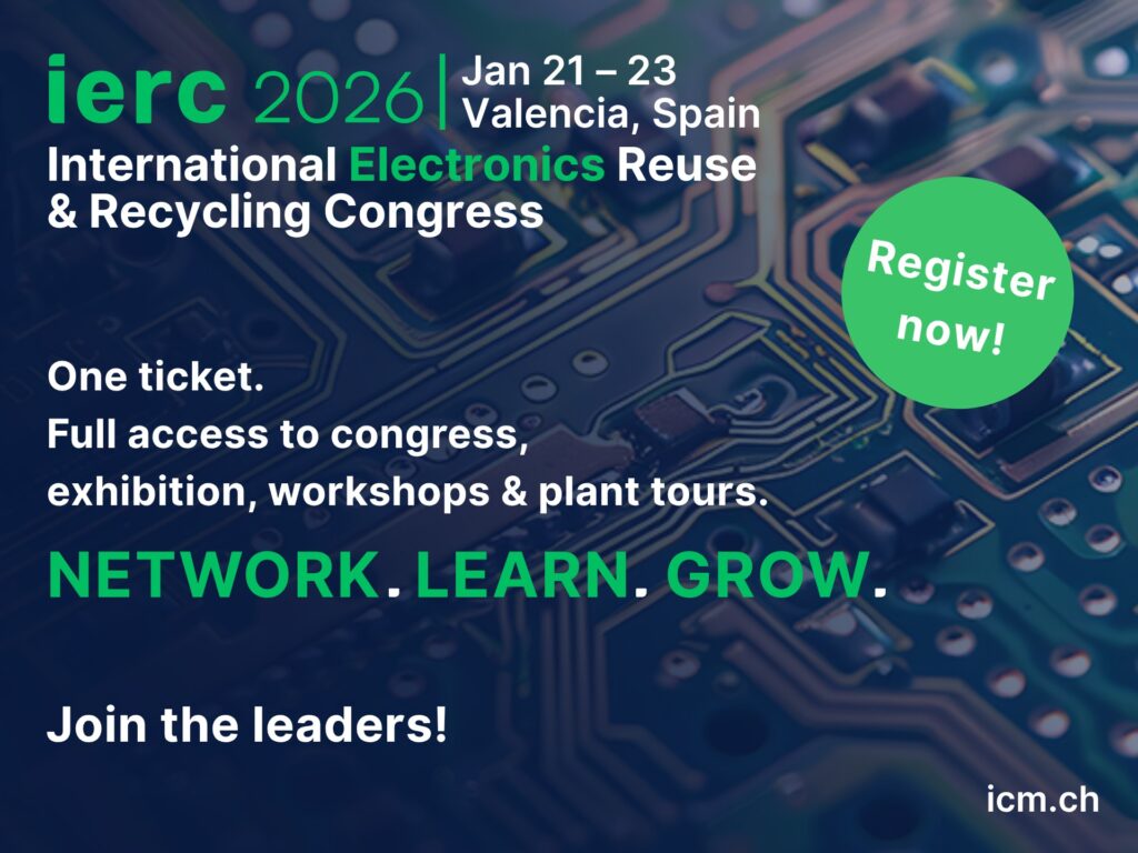 reciclajeFER's tweet photo. ♻️ FER, patrocinador del 24th International Electronics Reuse & Recycling Congress
FER refuerza su compromiso con la reutilización y el reciclaje de equipos electrónicos patrocinando el #IERC 2026
Más info: https://t.co/oGryfAjejT https://t.co/EtJkGBNwuX