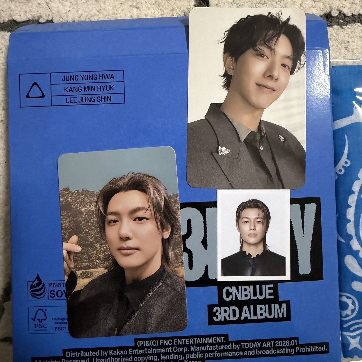 CNBLUE 3LOGY BANDANA VERのトレカ交換 譲:画像のミニョク2枚 求:画像