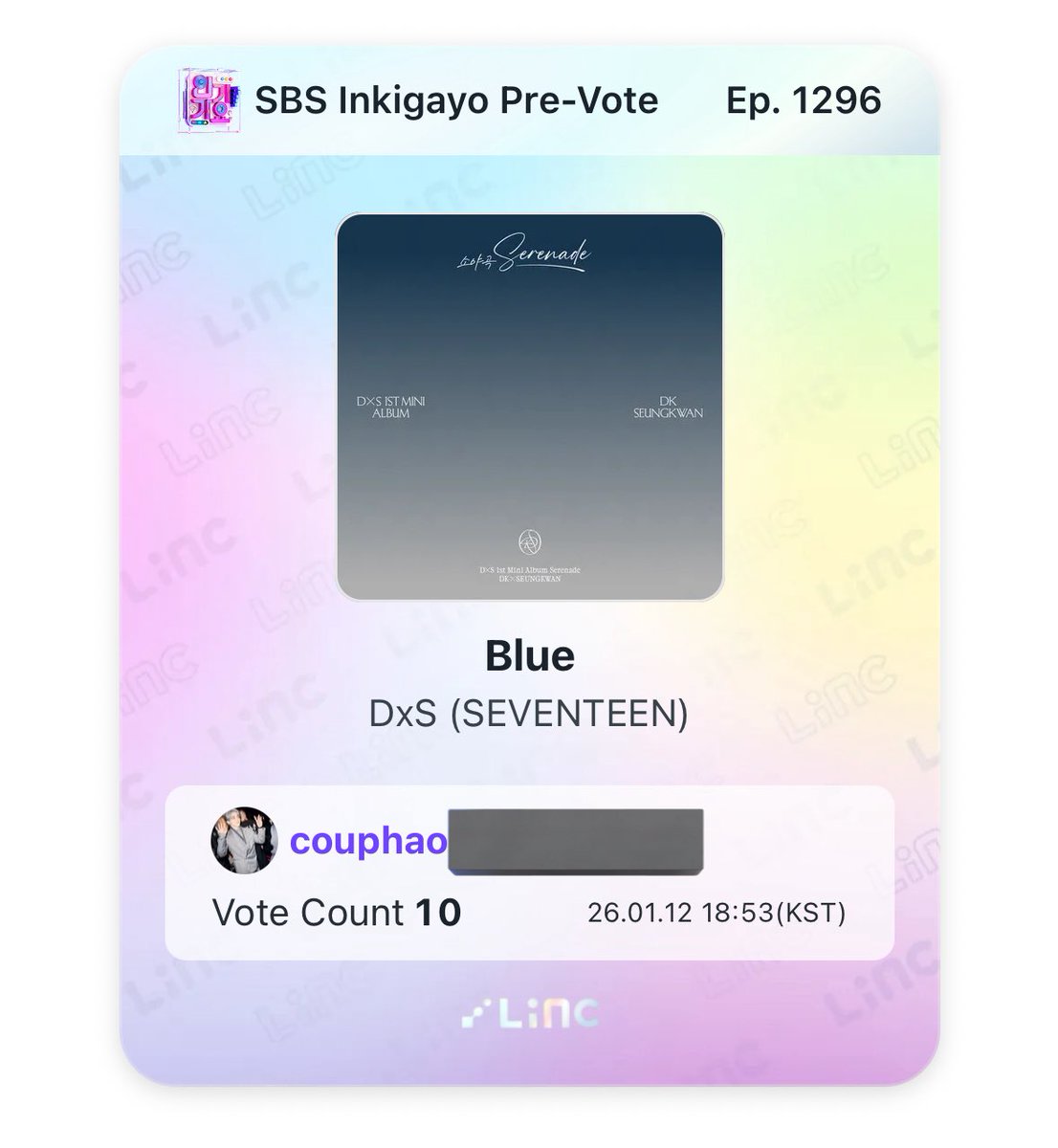 minghaocheoI_'s tweet image. CARATS 🚨🚨🚨 HELP RT AND VOTE! 

LINC INKIGAYO PRE-VOTING HAS ALREADY OPENED!!!! while streaming, pls drop your votes for BLUE now!!!! 

we're currently on the #2 rank lets catch up now!!! 

🔗: app.linc.fan/31TL/01KEQWBVW…