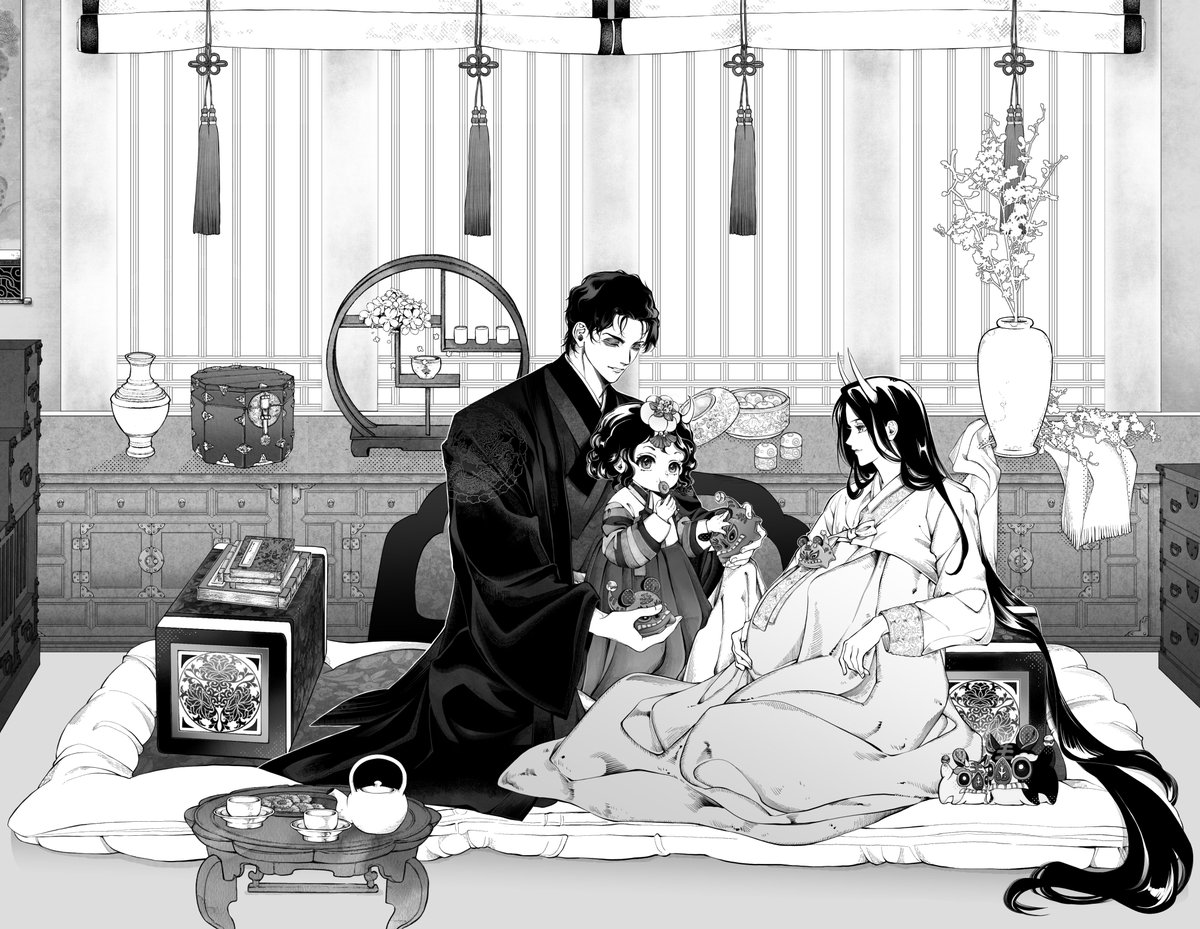 Garoha4ever's tweet image. Garoha ABO AU featuring their daughter Seolha (hope u get the reference) c0m 😌😌😌 
#톡신