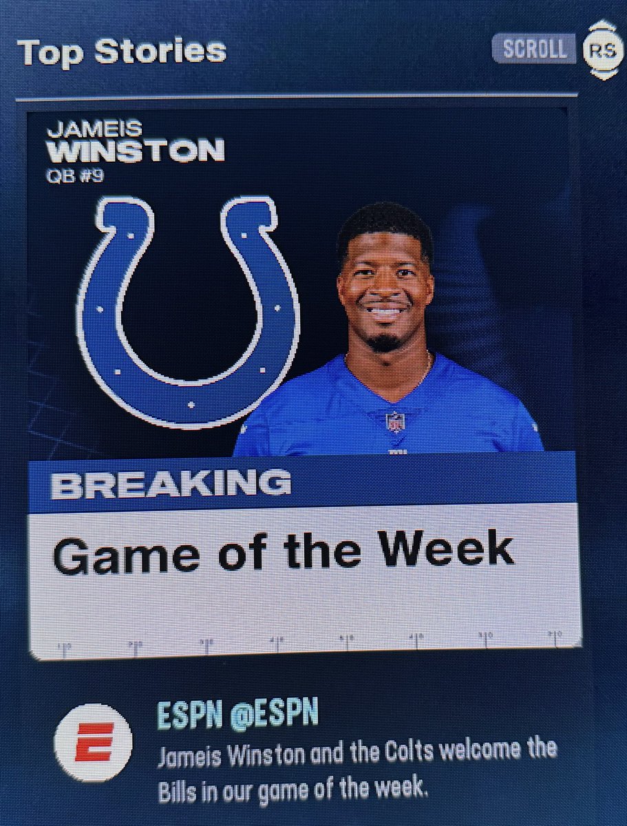 JustColts's tweet photo. I know it’s madden but you could totally see this happening. At least @Colts fans would be entertained. https://t.co/3EvXmFVFvO