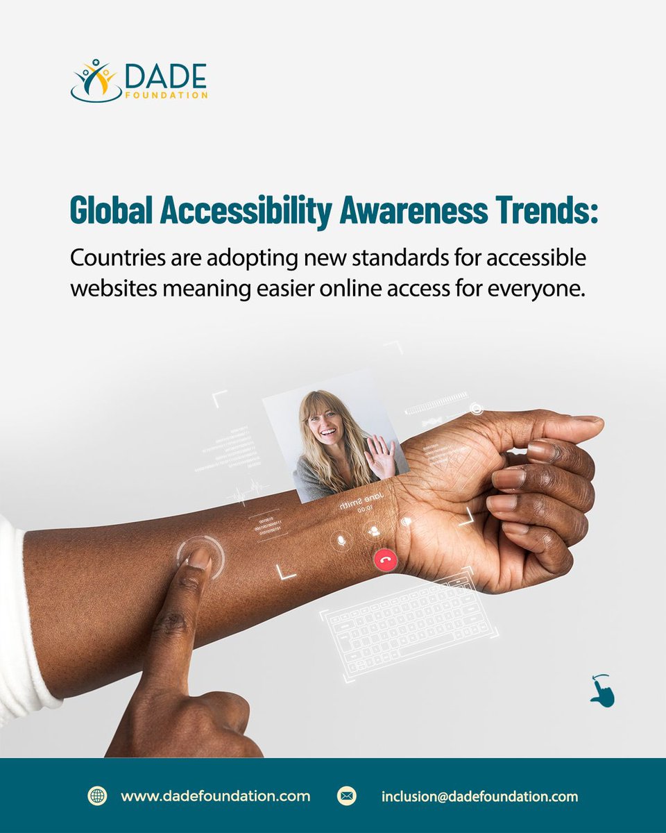 dadeinitiative's tweet photo. Heads up! Global accessibility trends are shaping tech, hiring &amp; web standards.
How can Nigeria adopt these shifts for fairer, inclusive spaces? Let’s discuss! 👀

#Accessibility #InclusiveDesign #AssistiveTech #DadeFoundation #InclusionMatters https://t.co/mKJdYwKtVE
