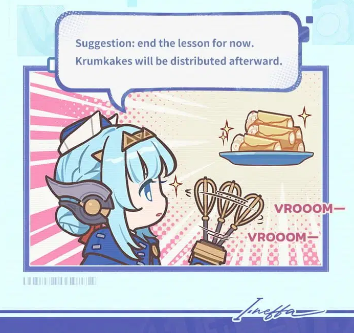 Genshin__Update's tweet image. Professor Ineffa's Krumkake Class
hoyo.link/s0r1OcX9A
#GenshinImpact #原神 #원신 #Ineffa