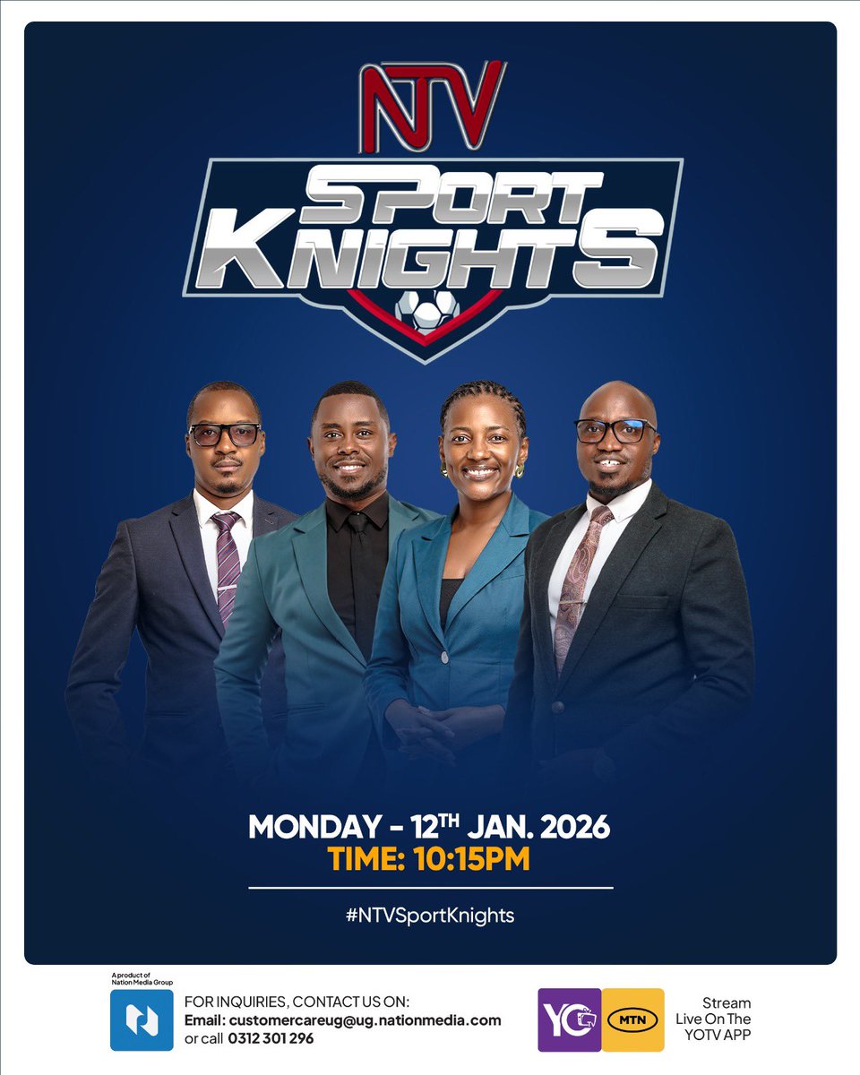 We are looking ahead already! 

Tonight, we speak lessons from #AFCON2025 for #PAMOJA2027 considering all the work must largely be done in 2026. 

<a href="/jmsewanyana/">Jamil Sewanyana</a> is our guest.

#NTVSportKnights