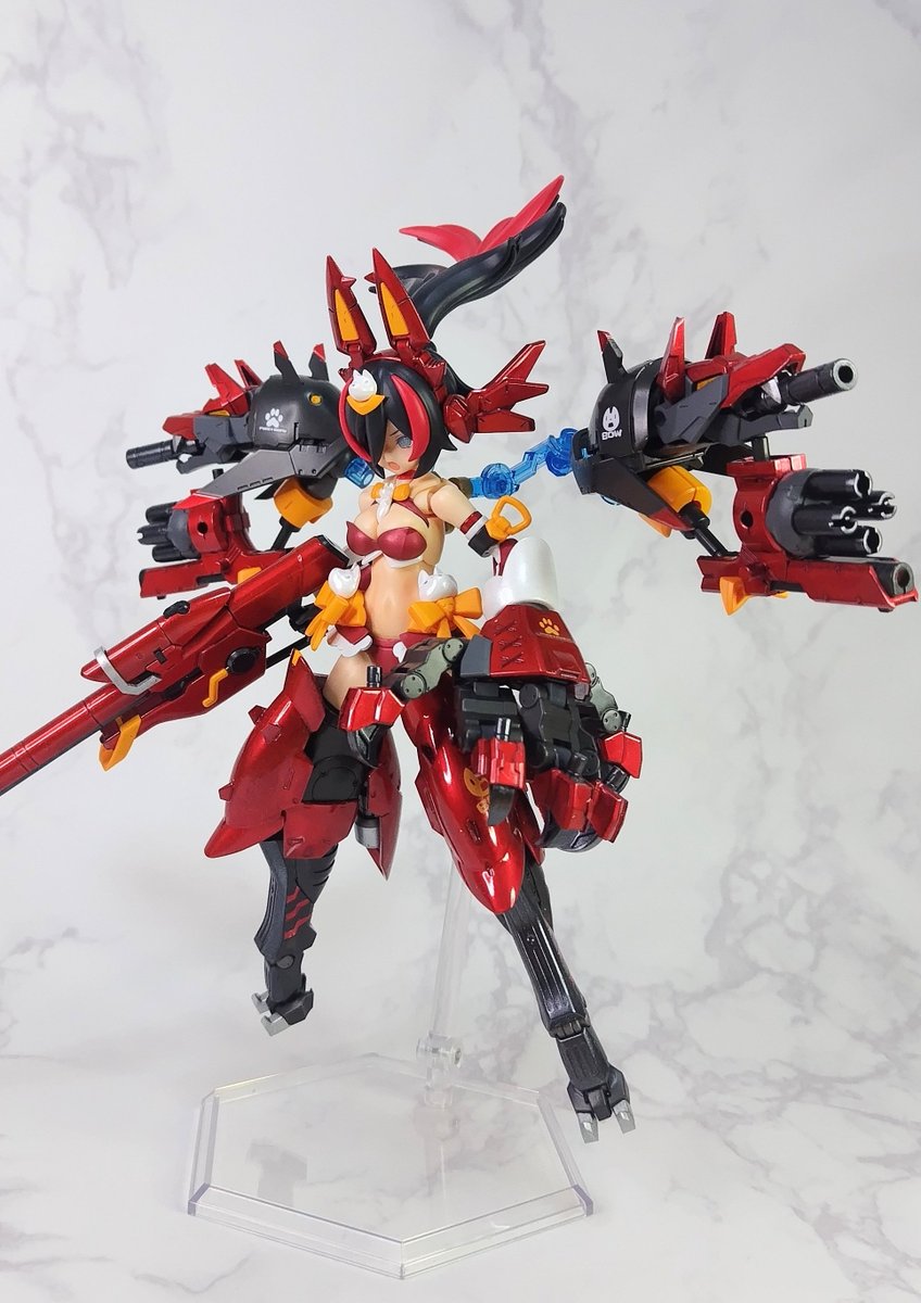 ミキシング塗装完成品　赤女帝　美プラ ミキシング塗装完成品赤女帝美プラ