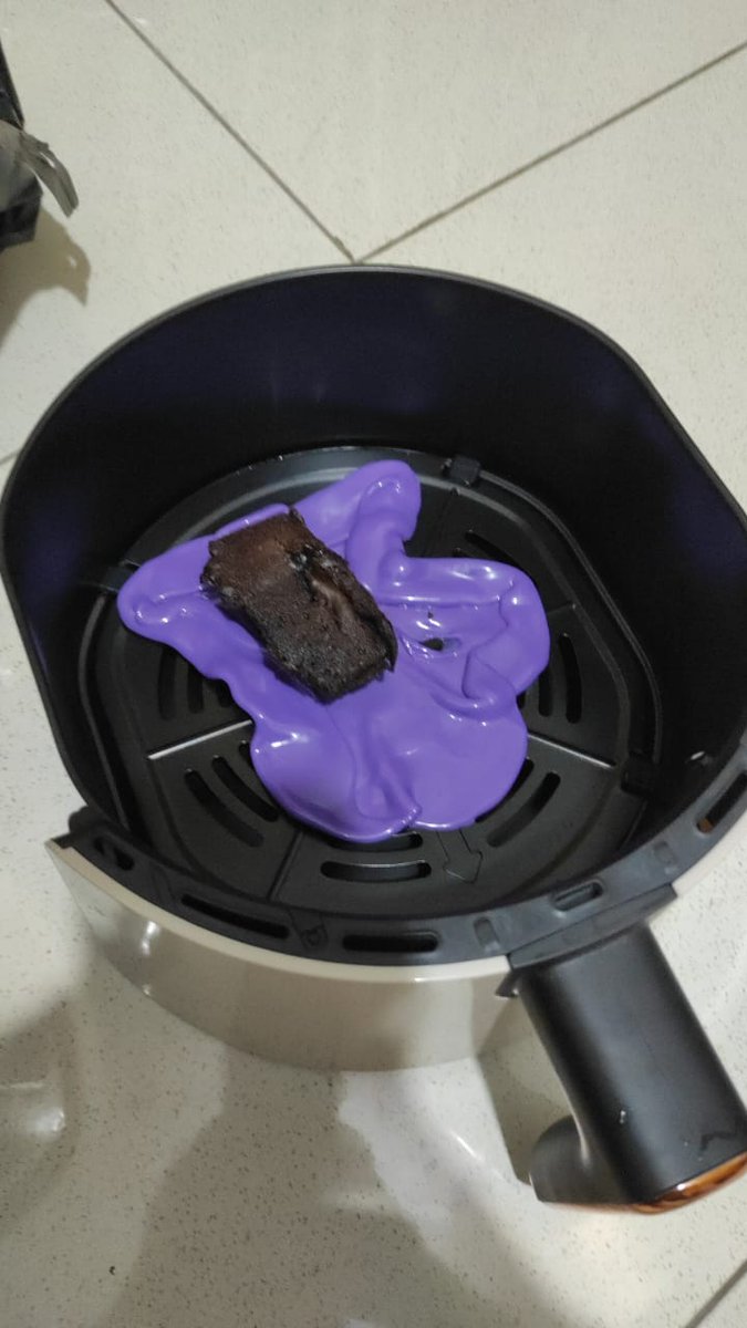 leo0ogurl's tweet image. tupperware mama leleh karna ku pake manasin kue balok di air fryer hehe🙏🏻