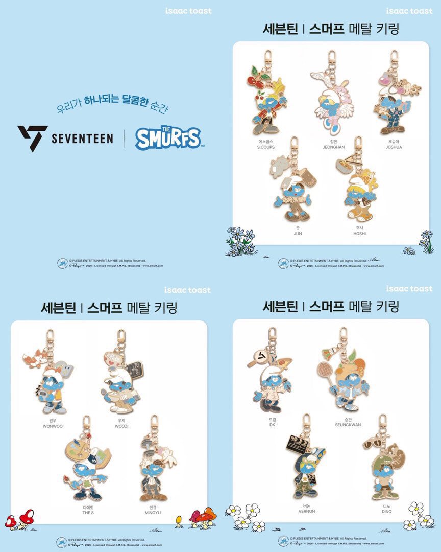 open jastip 
keyring isaac toast smurfs x seventeen

115k (fullpay only-random)

✅bersih ina 
✅include fee
🍊bisa co lewat oren

🗓️close: 19 januari
ready 21 januari

t. seventeen scoups jeonghan joshua jun hoshi wonwoo woozi mingyu hao dokyeom seungkwan vernon dino