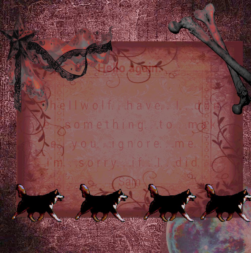 shellwolfXD's tweet image. Huh, no I haven’t been ignoring you, you did nothing wrong. Is something the matter 

-🦴shellwolf🩶🐾
🐾//quick question are you referring to sending gimmicks bc if you are mines have been acting up I’m sorry XP