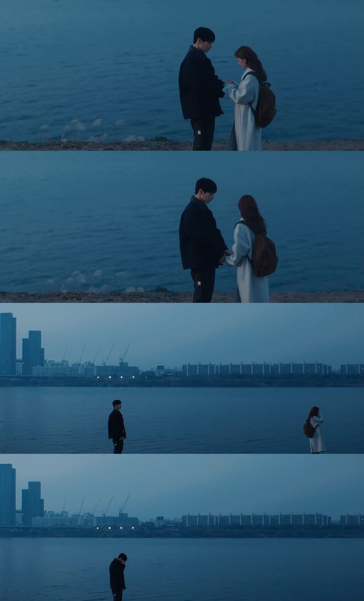kook_u_u's tweet image. wow it’s really a dramatized portrayal of the relationship between a man who bears a deep emotional trauma or pain (blue), and a woman who loves him but is slowly becoming exhausted 😢

- the man survived a car accident, but the person with him didn’t make it, which leaves him…