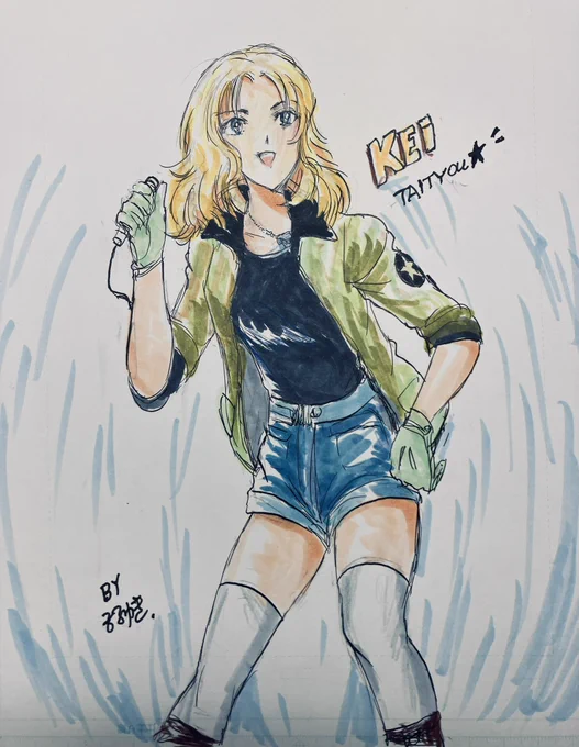 あまりに寒いから水着のケイさんでも描きたいけど、また筆が鈍い… 暖かい日に調子が戻るかわからないので今は過去作をあげます。