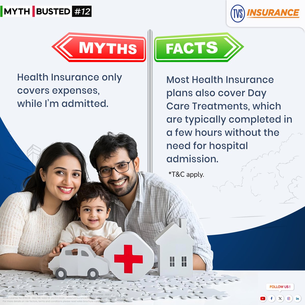 TVS_Insurance's tweet image. Secure your family’s health and savings today.

Get insured with TVS Insurance Broking 🛡️

#TVSInsurance #tvsinsurance #TVSInsuranceBroking #HealthInsurance #MedicalInsurance #DayCareTreatment #HospitalCover #CashlessTreatment #HealthCover #FamilyHealth #SecureYourFuture