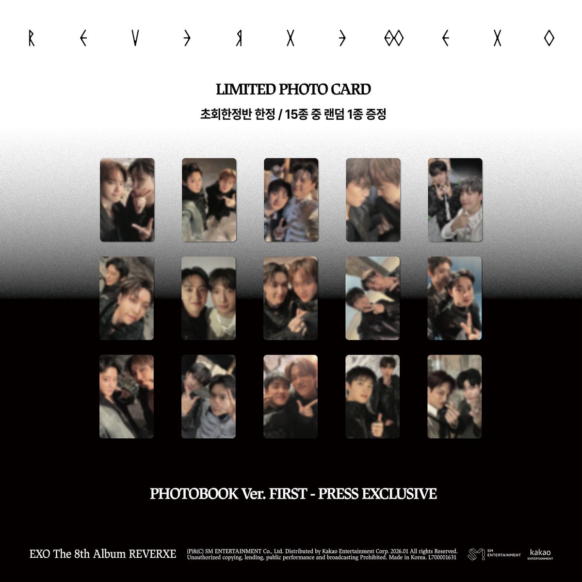 exoトレカ アルバム 12/01/26] INFO | #EXO The 8th Album “REVERXE“ - PHOTOBOOK Ver