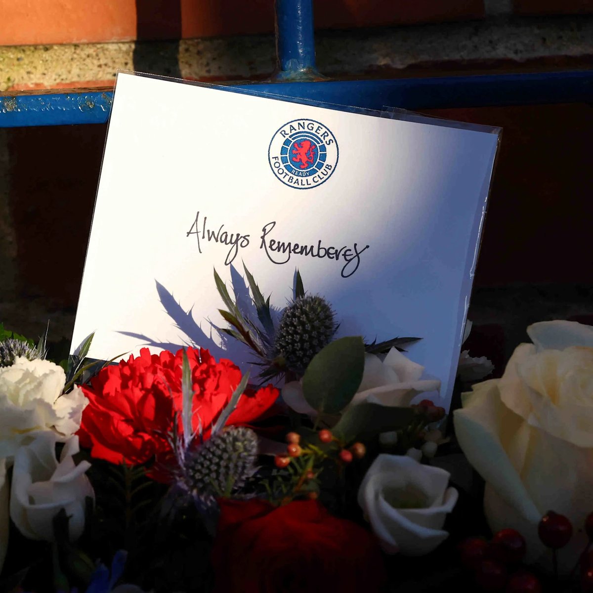 RangersFC's tweet photo. 💙 We were proud to host and be involved in several memorial events on the anniversary of the 1971 Ibrox Disaster recently.

At Ibrox, the club were humbled to welcome survivors and family members of those affected by events for a private memorial service, while a public service at the Disasters memorial statue was very well-attended by supporters.

📲 https://t.co/tvWXkDH0y3