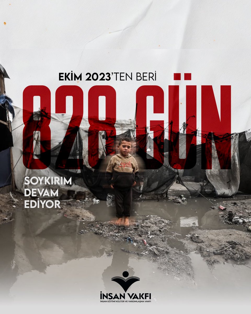 📌 Günler, aylar ve yıllar… Gazze’de yaşanan zulme mani olamadığımız 828 gün geçti!

Soykırıma geçit vermemek için iyilikleri ve yardımlaşmayı arttırmalı, dünyanın geleceği için Gazze’yi unutmamalıyız! 🕊️