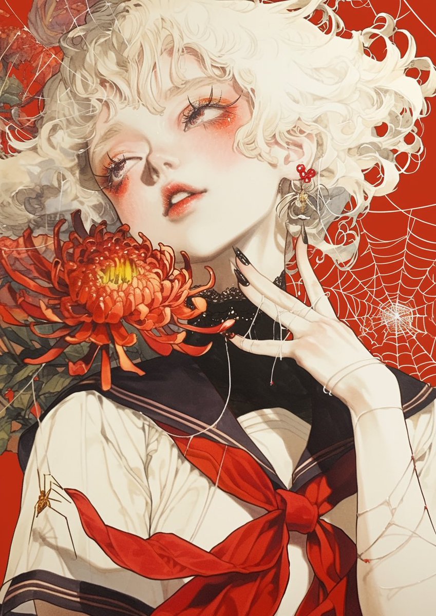 altheadoesart's tweet photo. Spiders and lilies https://t.co/KYpJaJ2Qzr
