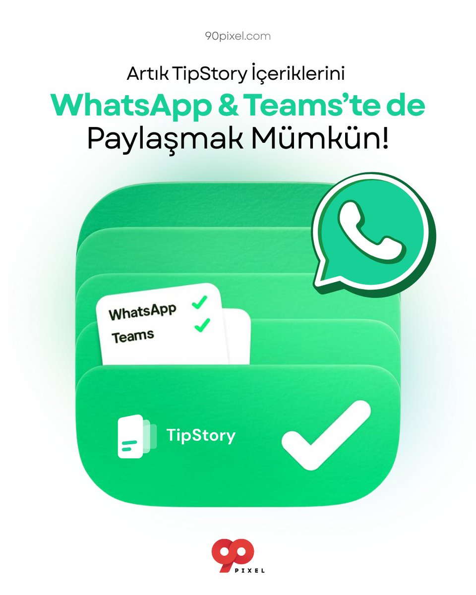 📲 Artık TipStory içeriklerini WhatsApp &amp; Microsoft Teams üzerinden de paylaşabilirsiniz!

Eğitimlerinizi en hızlı şekilde, çalışanlarınızın en çok kullandığı platformlarda ulaştırın.
👉 Eğitim hiç bu kadar erişilebilir olmamıştı.