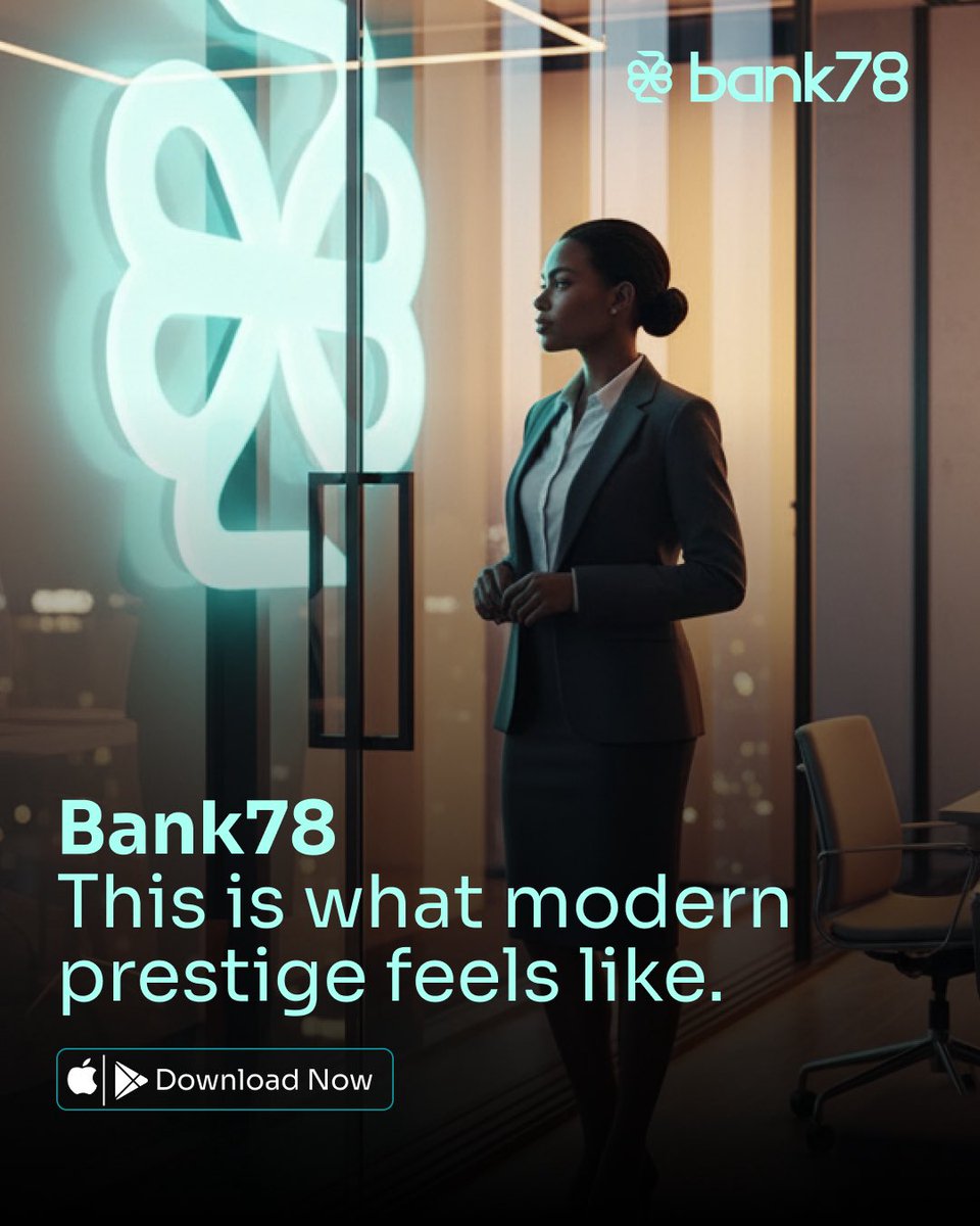Welcome to a world of prestige banking. 

Whether you’re building as an individual or scaling a business, Bank78 gives you smart, seamless accounts and services designed around you. 🩵

#Bank78
#EveryWayMoneyMoves
#PrestigeBanking
#DigitalPrivateBank