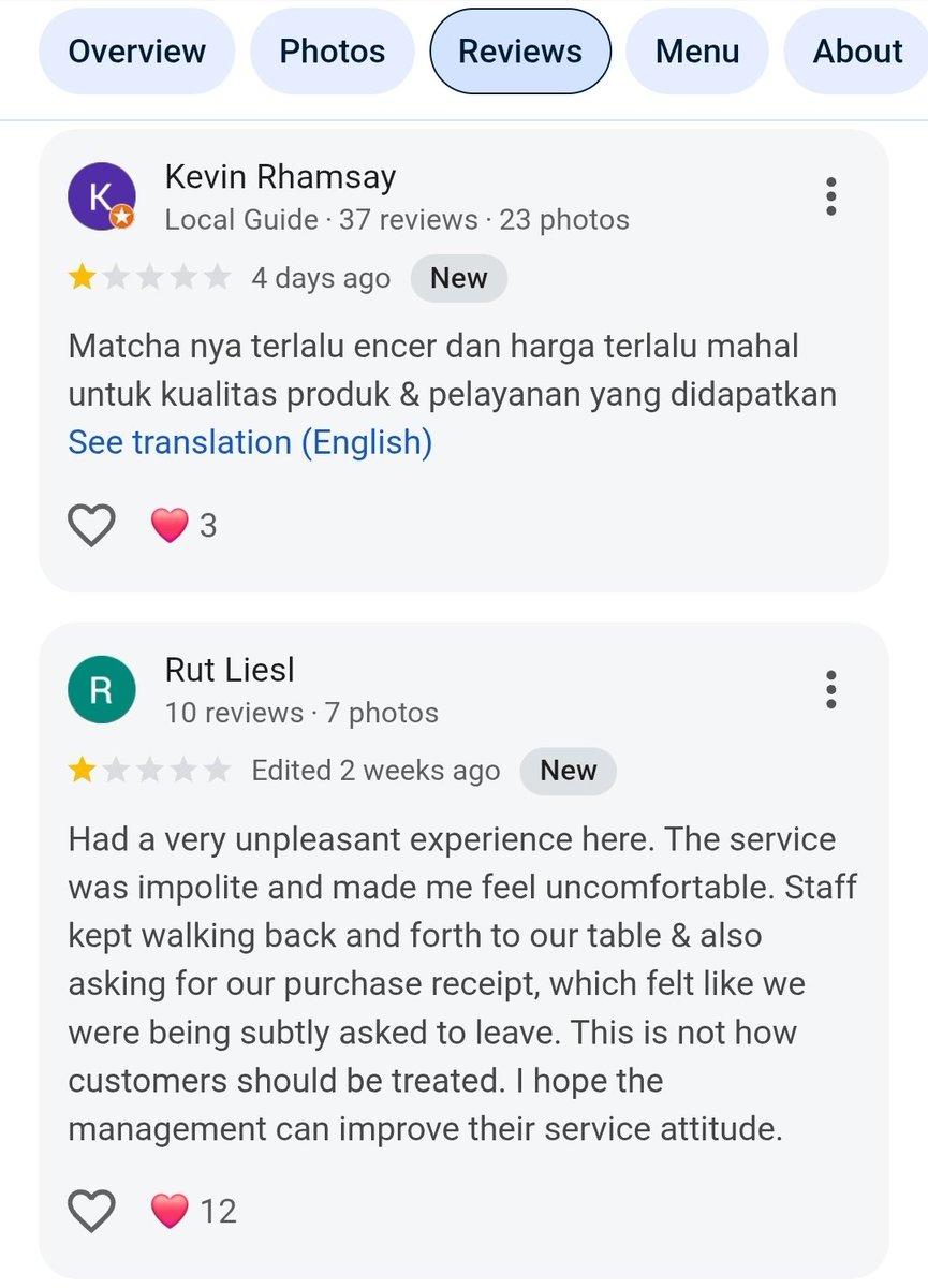 hansdavidian's tweet photo. Btw lo kalo iseng baca Google review ni tempat terus lo sort dari lowest banyak yg ngeluh pelayanannya agak2 sengak terutama owner-nya 🤣 https://t.co/SiZEjwJfOH