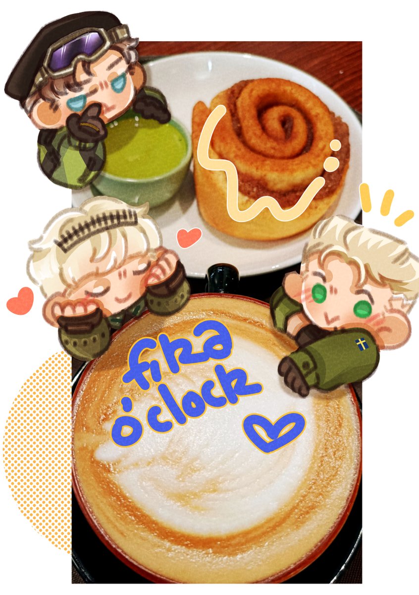 Fika time with the smol Swedes