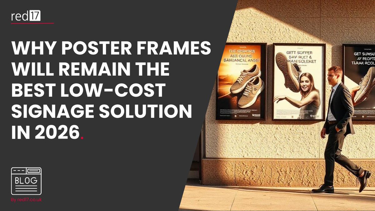Red17_'s tweet photo. Why Poster Frames Will Remain the Best Low-Cost Signage Solution in 2026
#red17 - sign | print | display - #blog
Explore the benefits of poster frames, providing a practical, versatile, and affordable way to boost business visibility & engagement. https://t.co/RmCWdyh5NR https://t.co/to8pQvT6Rh
