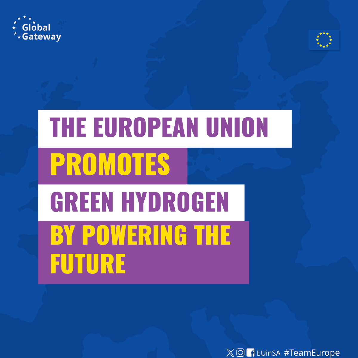 EUinSA's tweet photo. Southern Africa is going green! πThis flagship project is launching Green Hydrogen (GHβ) economies in South Africa and Namibia, leveraging massive solar and wind potential. #GreenHydrogen #EUinSA #Sisonke #Global Gateway
https://t.co/qdhBWkdzYe https://t.co/idKmV4cvcC