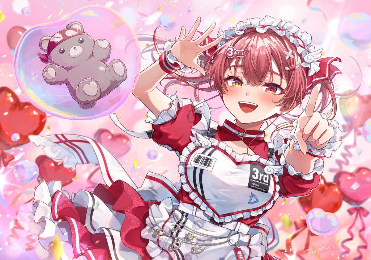 hshshshs_daku's tweet image. 「最強アイドル、推すしかないでしょ❣️」

#マリンのお宝 #きゅるるん大作戦