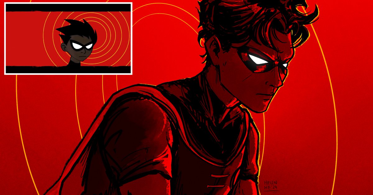 an homage to the hardest intro of all time #teentitans #robin #dickgrayson