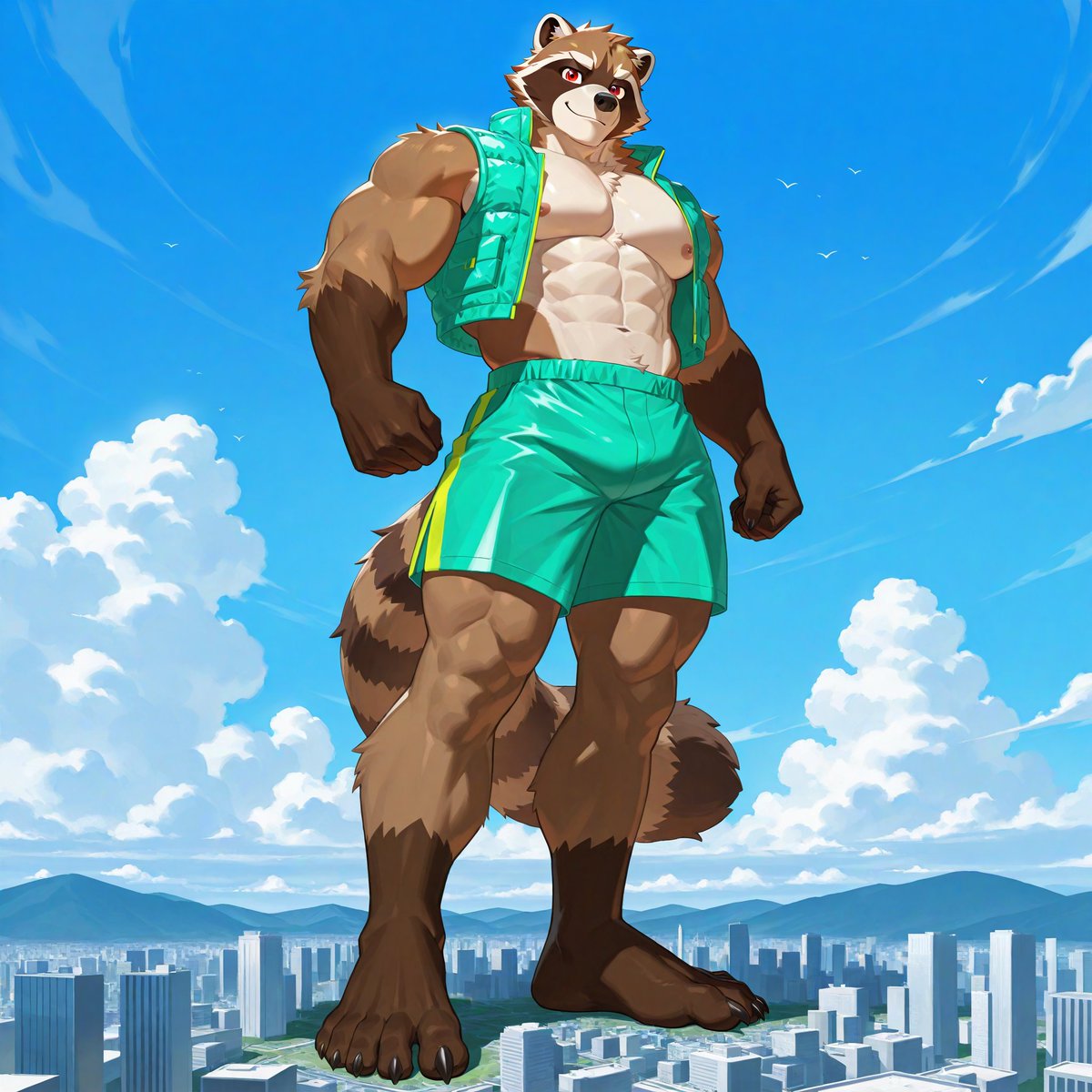 Raccoon standing guard
#Macro #macrophile #aiart #furry #anthro