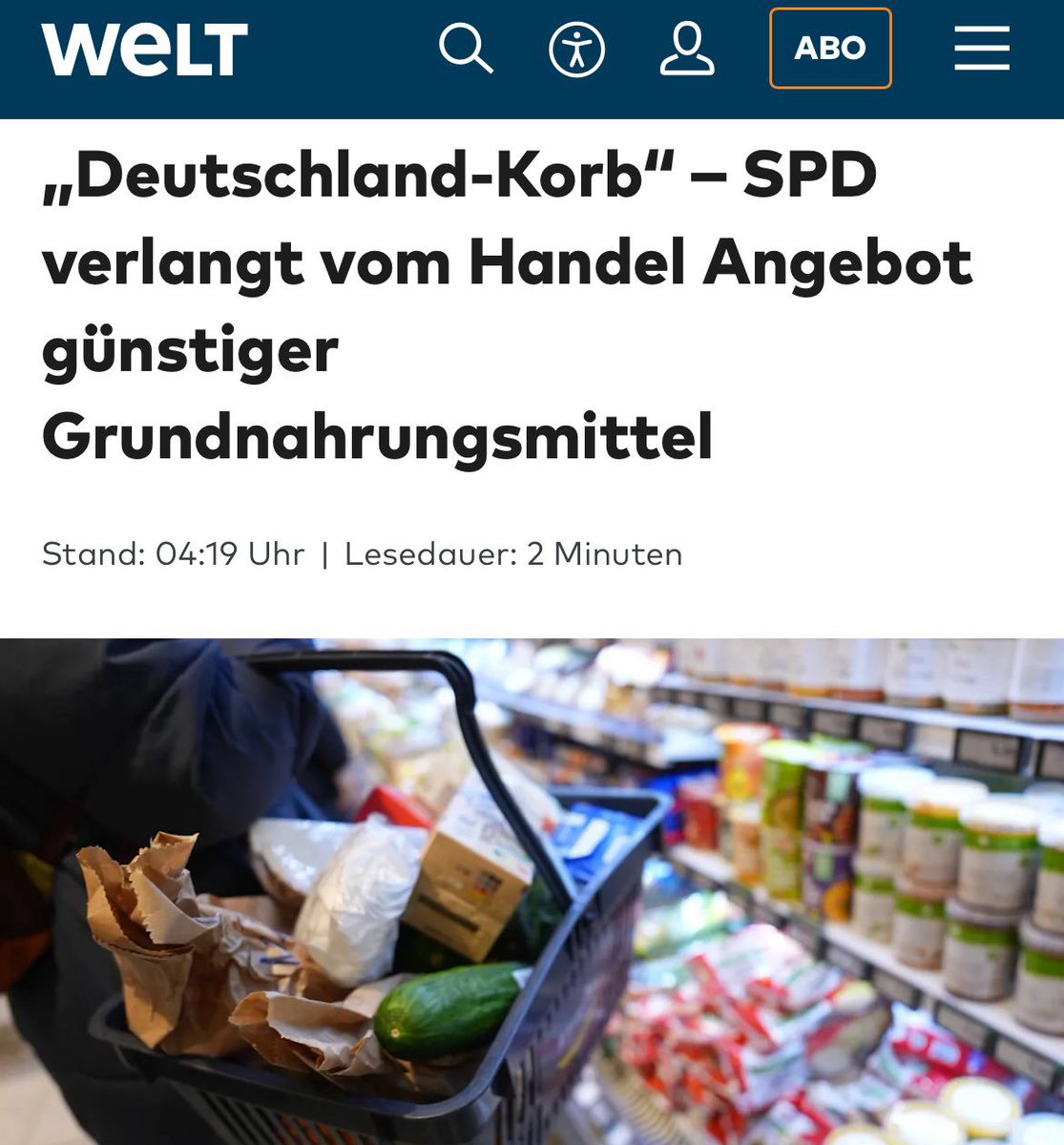 Erst die Grundnahrungsmittel über eine Luftsteuer verteuern und dann nach staatlich festgelegten Preisen schreien. 

Das ist so dumm, da fällt mir langsam wirklich nichts mehr zu sein. 😓