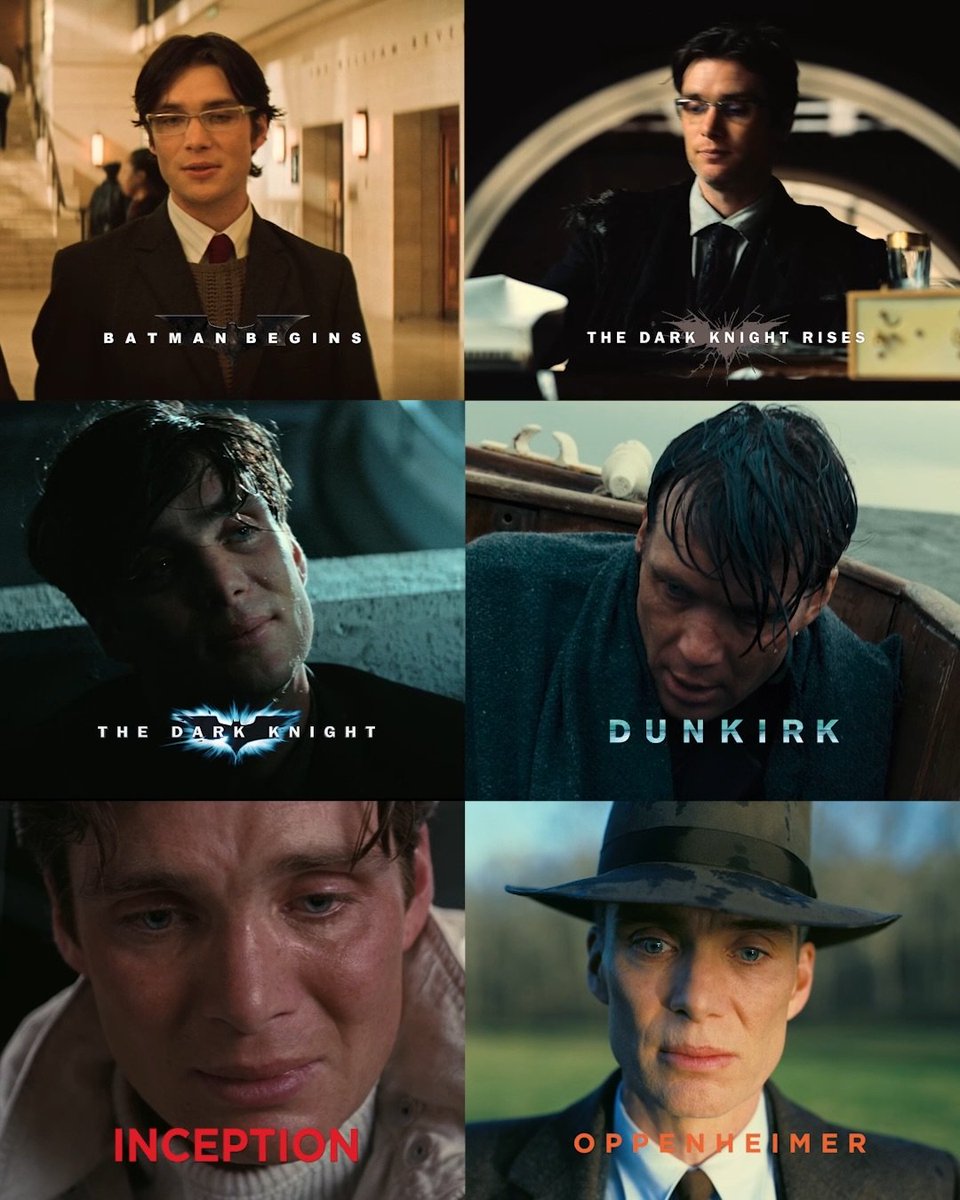 Cillian Murphy has appeared in six Christopher Nolan films, making him one of the director’s most frequent collaborators.