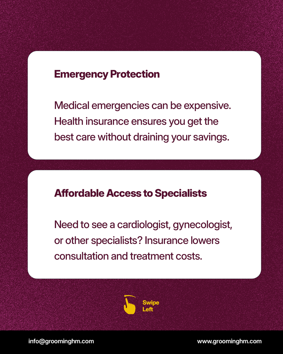 GroomingHMO's tweet photo. With the right health insurance, you’re not just covered, you’re protected from high medical costs.
Grooming HMO  helps you save money while accessing quality care.

Swipe to see how 👉

#HMO #NewYear #HMOinNigeria #Health #bestHMOinNigeria #GroomingHMO https://t.co/zh6aFMZXhZ
