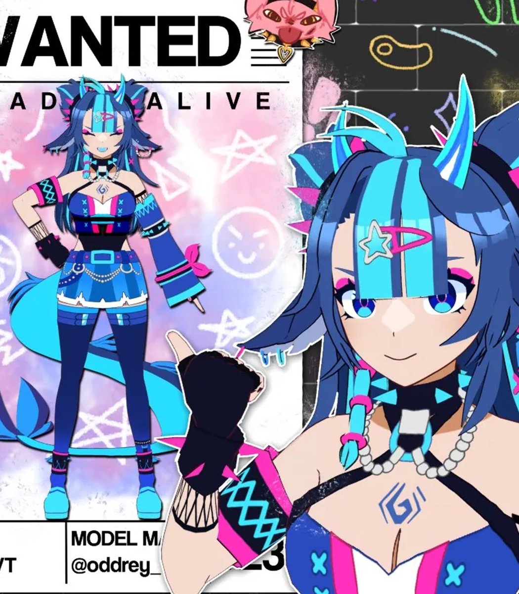 oddrey_vt's tweet image. just had someone say that this model looks like vox from hazbin hotel

???