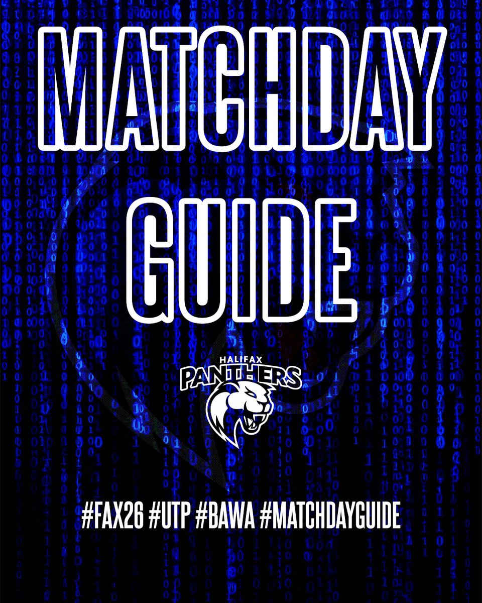 HalifaxPanthers's tweet photo. MATCHDAY GUIDE – DONCASTER RLFC – BETFRED CHAMPIONSHIP ROUND 1

All the key information ahead of Sunday’s Betfred Championship opener at @Doncaster_RLFC (3pm kick off) 🔵⚪️🐾

https://t.co/0EwkvKUwQR

#FAX26 #UTP #BlueAndWhiteArmy #MatchdayGuide #Panthers https://t.co/Wwa9iQO9by