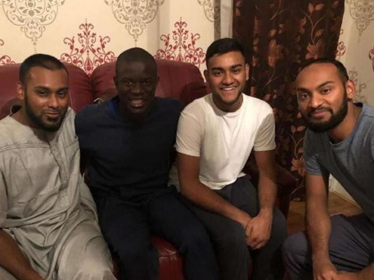 In 2018 N’Golo Kante missed a train from London to Paris. In an attempt to kill some time, he looked up the nearest mosque, where he met a group of fans who invited him back to their house for dinner. 

He spent the evening at their house, joining the group for a curry dinner and
