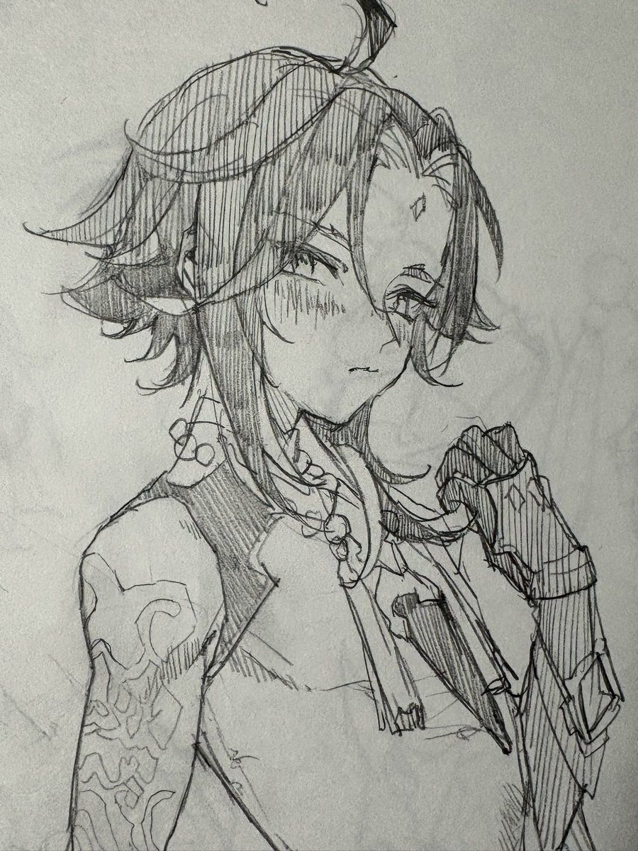 あと数年前の魈落書きも共有します