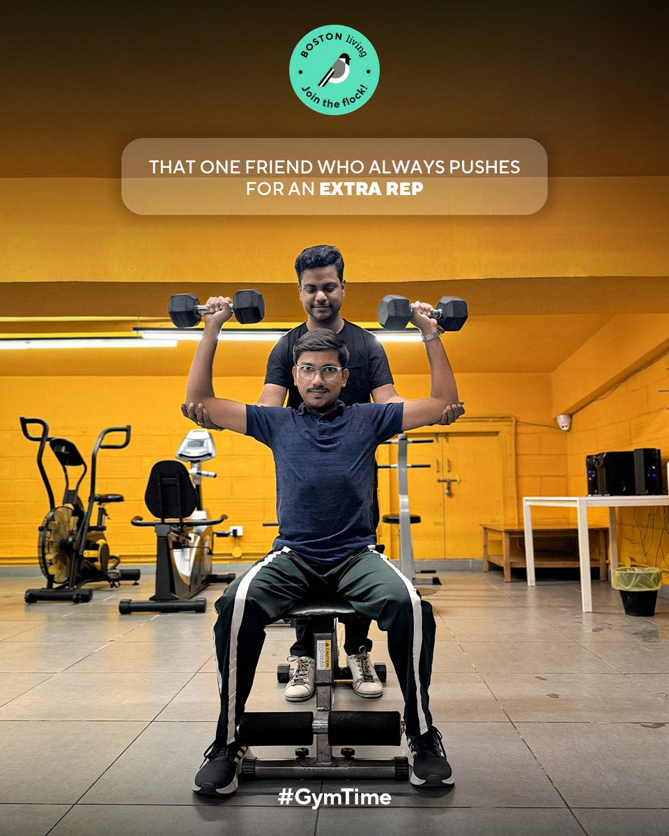 That one friend who believes in you even when your arms are shaking 💪🔥 
Monday energy looks stronger when motivation comes with an extra rep and a whole lot of support. Let’s start the week lifting each other higher and having fun while doing it ✨

#MondayMotivation #GymVibes