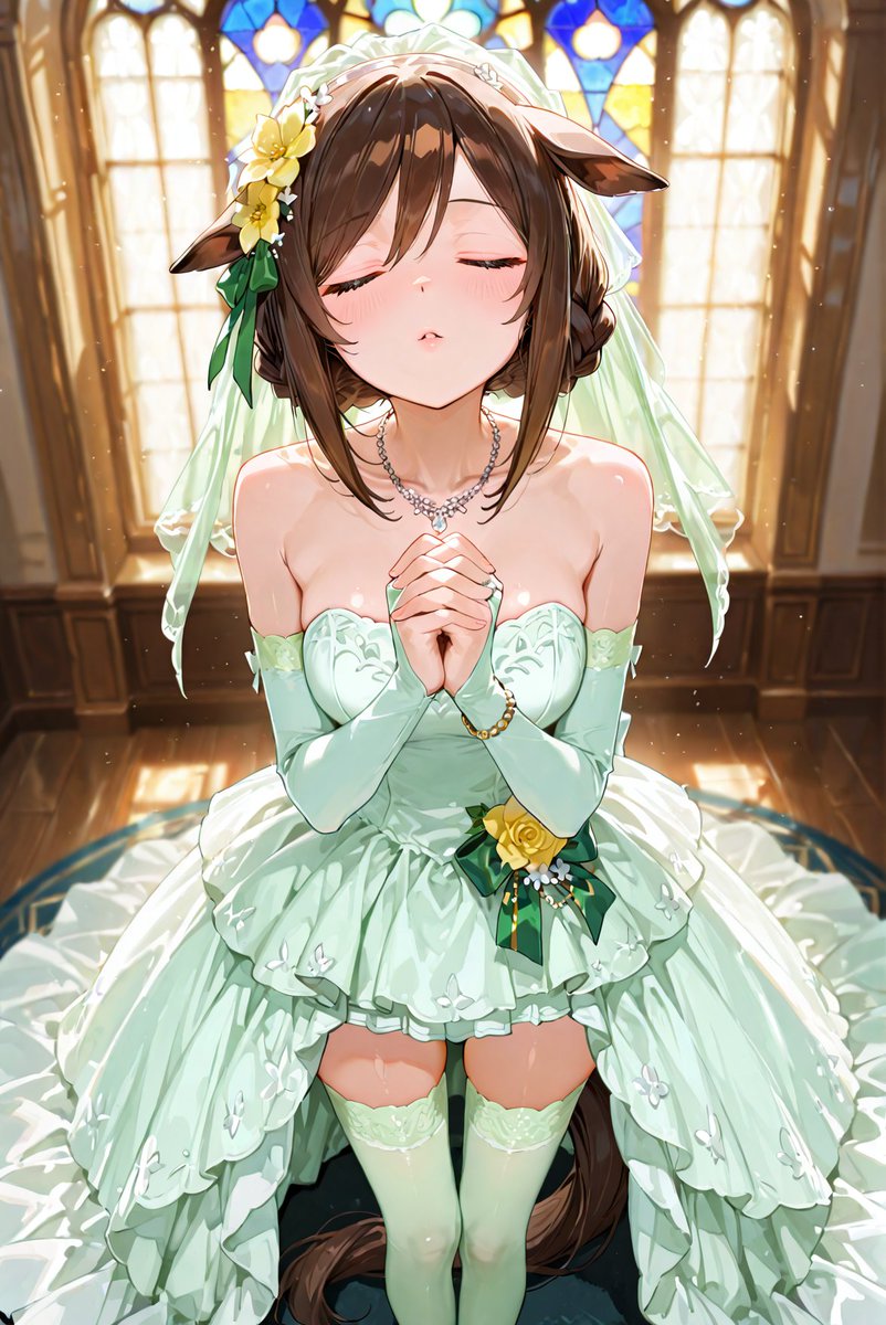 #AIart #Umamusume #ウマ娘 #駿川たづな
差分イラスト✨