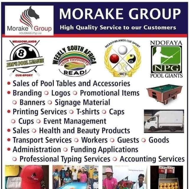 For your business administration/consulting needs, please contact Morake Group Pty Ltd  

20 plus years expe.

our website morakegroup.co.za for more information regarding our products and services.
We also Support &amp; Assist #womeninbusiness 

The 
#WARONPOVERTY 
Continues