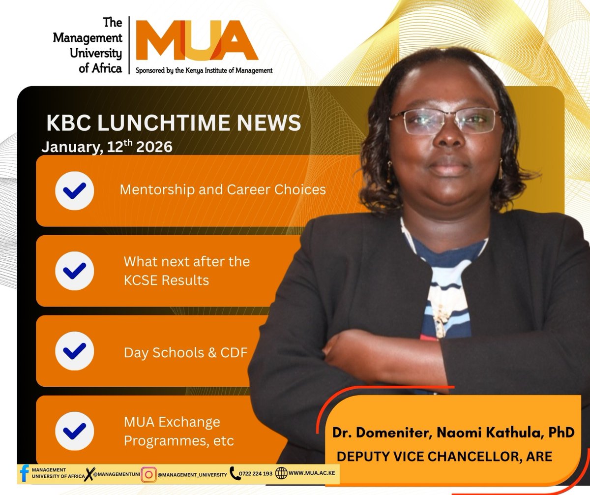 Management University of Africa tweet media