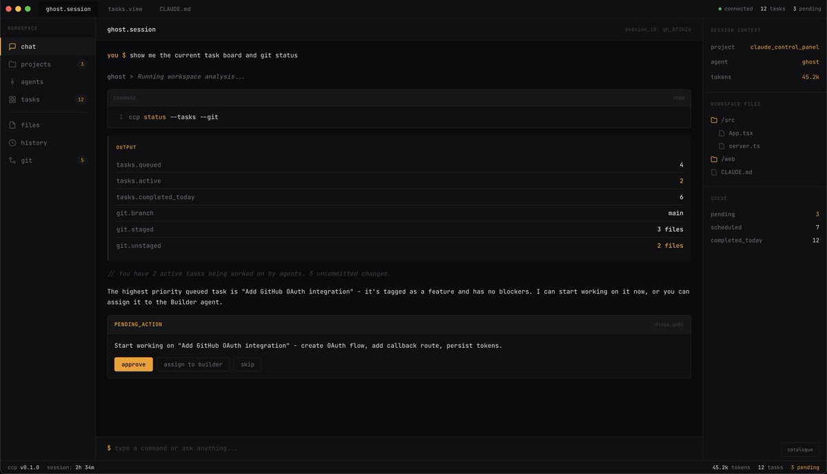 KingBootoshi's tweet image. my custom claude code UX

(claude one shot this)