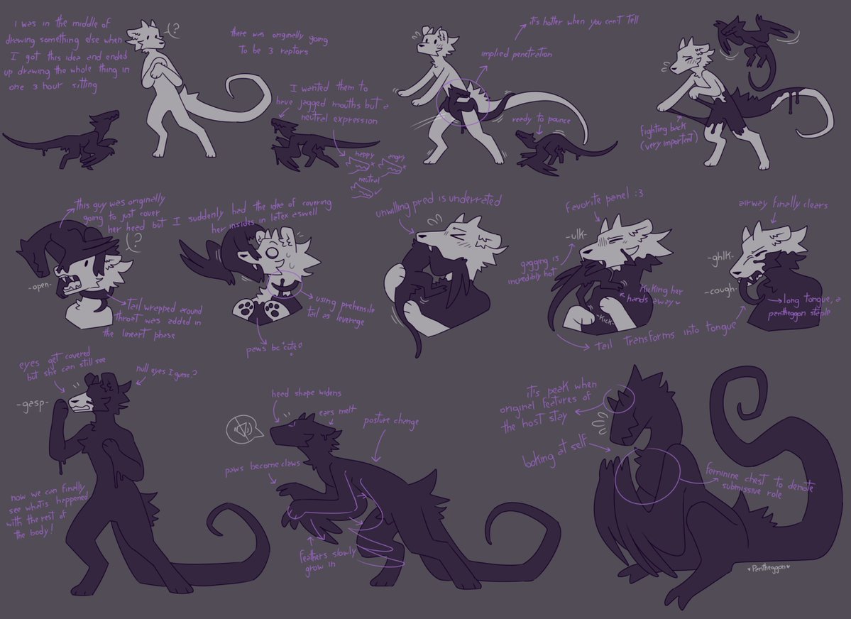 Pantheggon's tweet image. I loooooove going back and elaborating on the details on my art
I'm sure I missed a ton more thoughts that went into each part that I just can't recall now