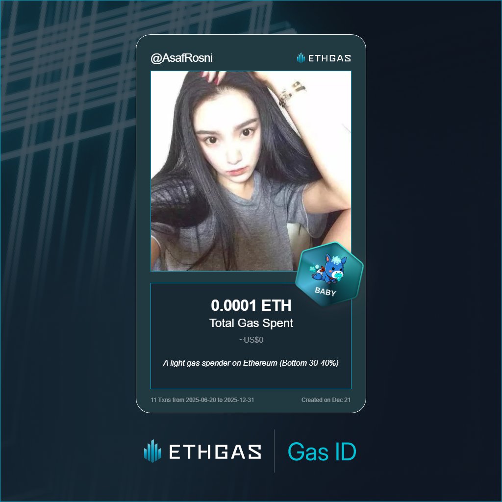 rosni asaf | ETHGas ⛽ tweet media