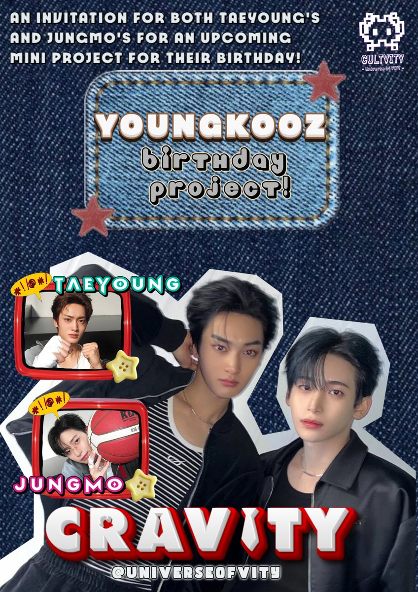 The galaxies are calling Cravity members especially Youngkooz (Taeyoung and Jungmo) to join our mini birthday event! Please for the cats, gather up and let's celebrate your birthday with us! 🐱
