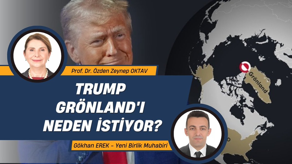📌 Grönland neden önemli?

📌 Donald Trump’ın, Grönland konusunda bu kadar ısrarcı olmasının gerekçesi ne?

📌 Grönland’ın, ABD’ye olası dahil olmasının katkıları neler olacak?

📌 Çin ve ABD arasında üstü kapalı anlaşma mı yapıldı?

🗣️ Prof. Dr. <a href="/ZeynepOktav/">Özden Zeynep Oktav🇹🇷</a> ile konuştuk.