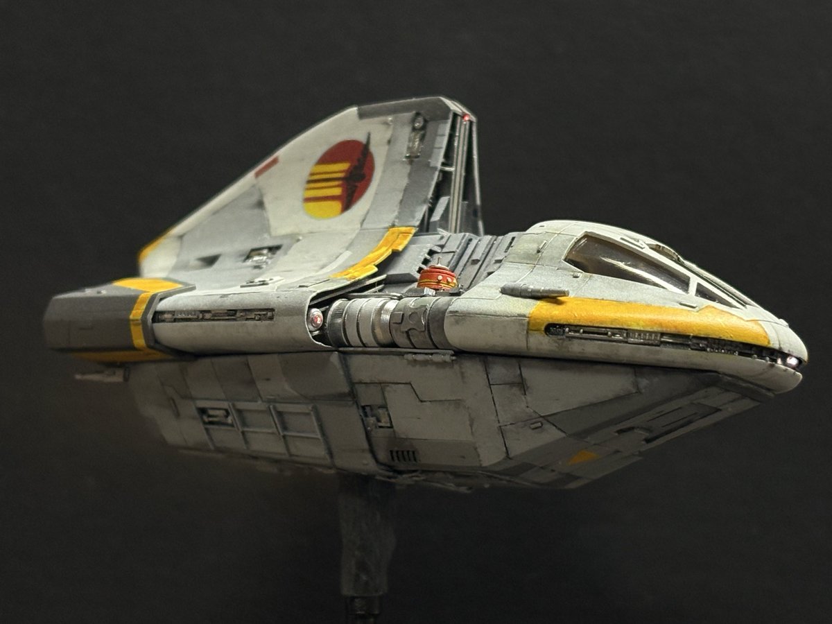 rokugen3's tweet image. ジル氏（@GillesV27t ）製作中のフルスクラッチ・1/144ゴーストに載っているファントムⅡを私が製作のコラボ企画😊
先行してフルスクラッチ・ファントムⅡが完成したのでお披露目🎊
合体が楽しみです😊

#scratchbuild
 #144theghost 
#ghostphantomII