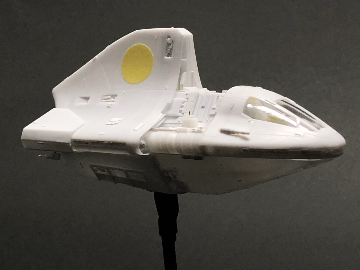 rokugen3's tweet image. ジル氏（@GillesV27t ）製作中のフルスクラッチ・1/144ゴーストに載っているファントムⅡを私が製作のコラボ企画😊
先行してフルスクラッチ・ファントムⅡが完成したのでお披露目🎊
合体が楽しみです😊

#scratchbuild
 #144theghost 
#ghostphantomII