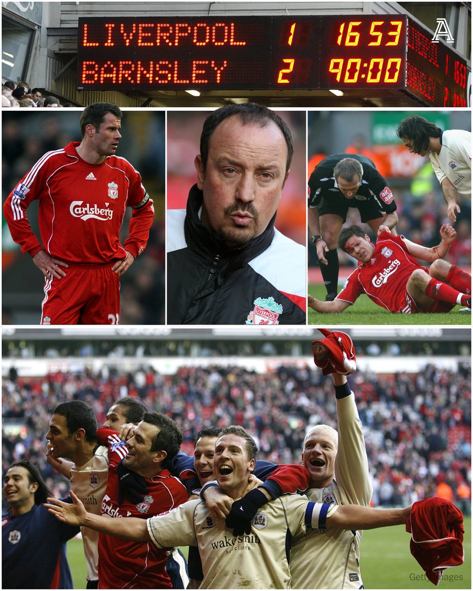 An FA Cup shock at Anfield? Well-trodden ground for Barnsley.

They knocked Liverpool out of the FA Cup in 2008 — Brian Howard's stoppage-time winner earned them a famous victory after Stephen Foster had cancelled out Dirk Kuyt's opener.

Rafa Benitez had named a strong side: