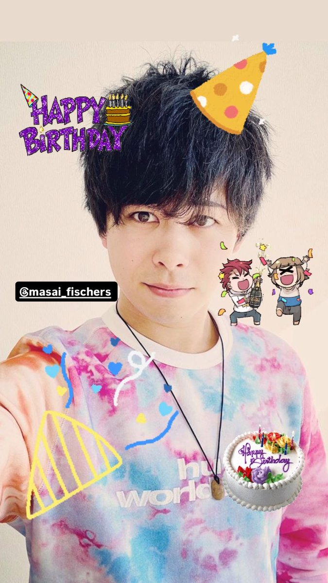 マサイさん、お誕生日おめでとうございます🎂#フィッシャーズ #マサイ