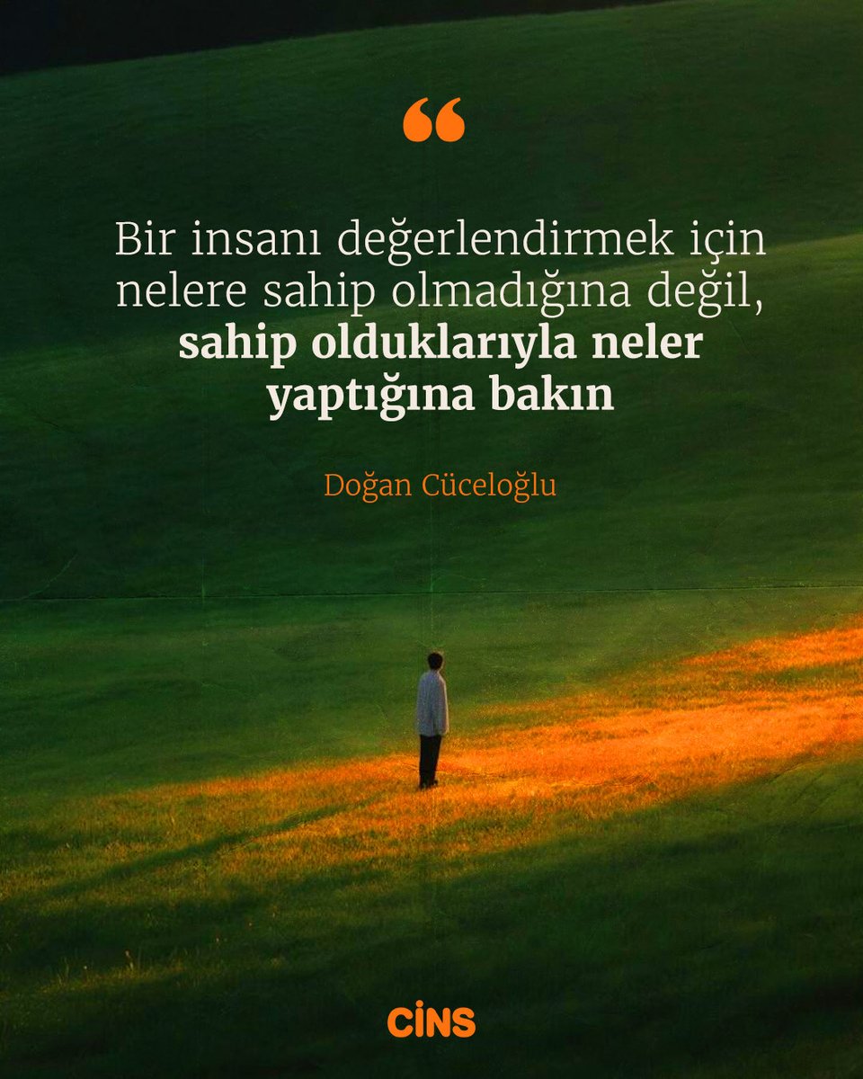 CinsDergi's tweet photo. Sahip oldukların değil, onlarla ne yaptığındır seni anlatan. https://t.co/ntAbm1GUrJ