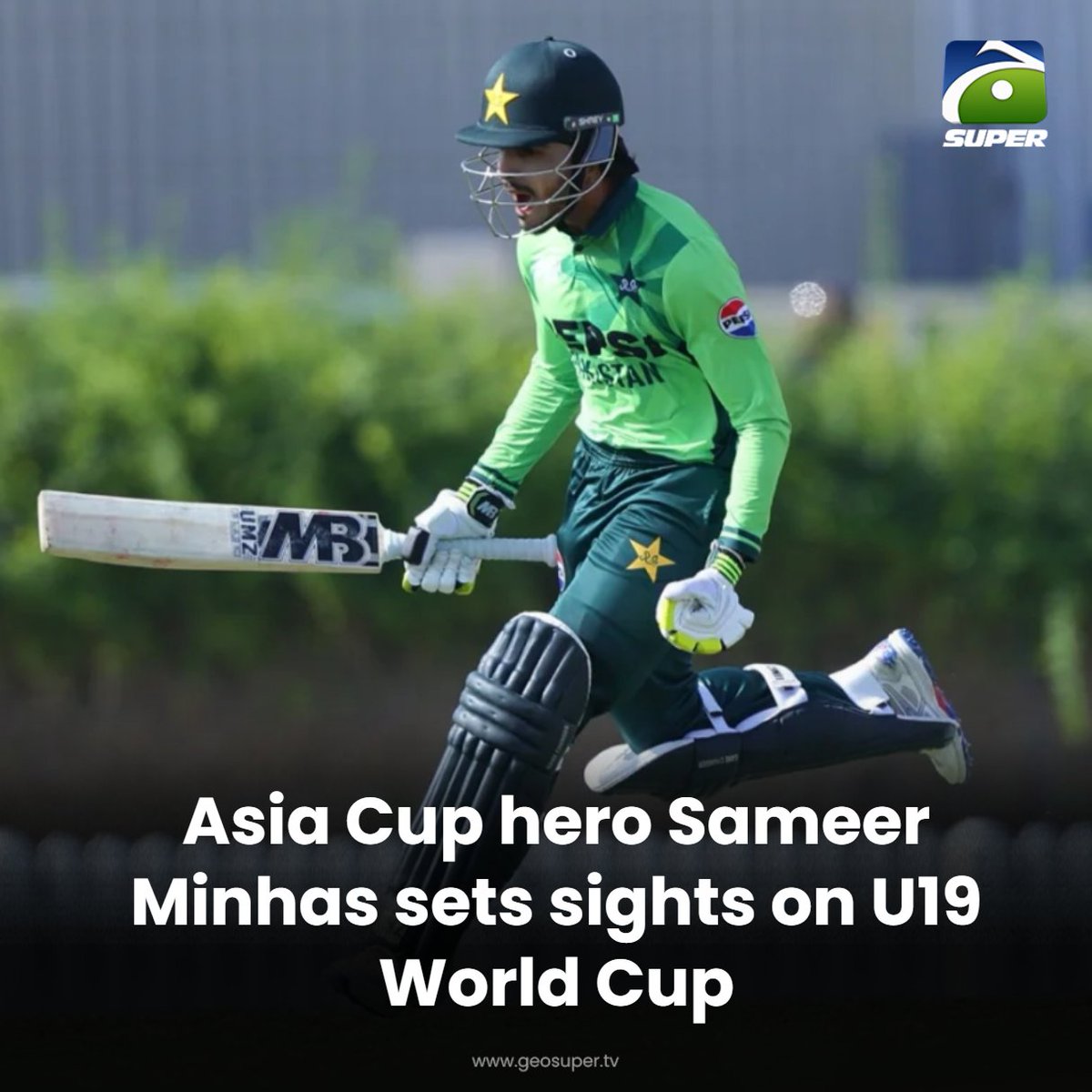 Minhas focused on U19 World Cup success for Pakistan.